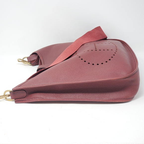 Auth Hermes EveIyne GM Reds Veau epson Crossbody - Picture 4 of 15